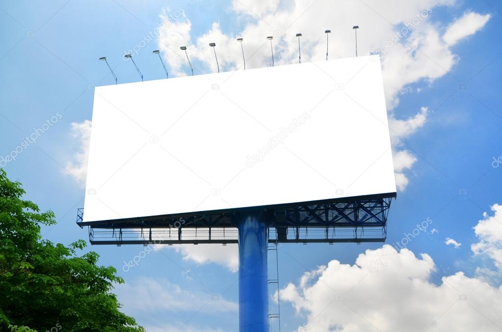 Blank billboard ready for advertisement
