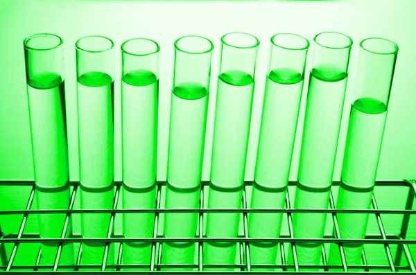 실험실 테스트 튜브의 행 — 스톡 사진