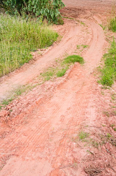 Gravel road in a rural area — Stock Photo, Image