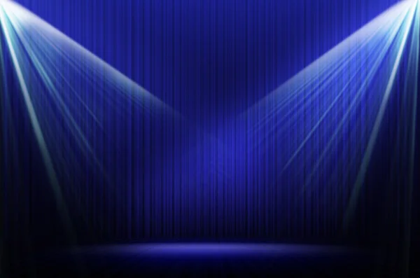 Blue stage light as background — Stock Photo, Image