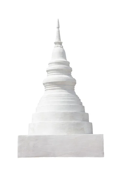 White mini pagoda isolated on white background with clipping pat — Stock Photo, Image