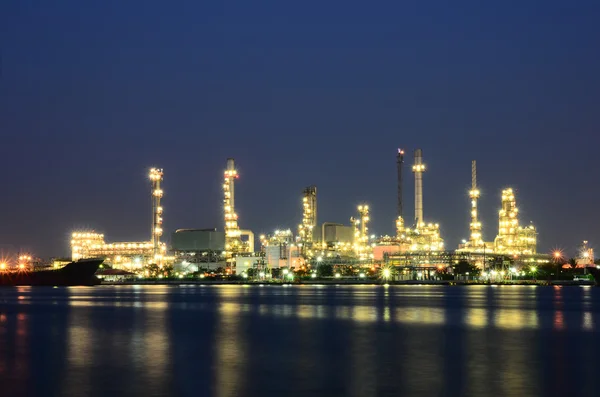 Oil refinery plant at twilight Stock Picture