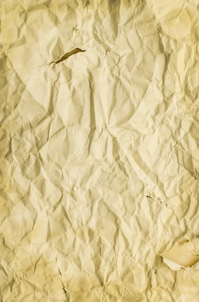 Oud Crumpled papier als achtergrond — Stockfoto