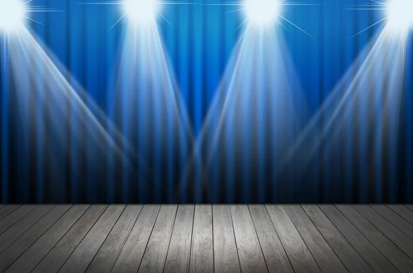 Blue stage light as background — Stock Photo, Image