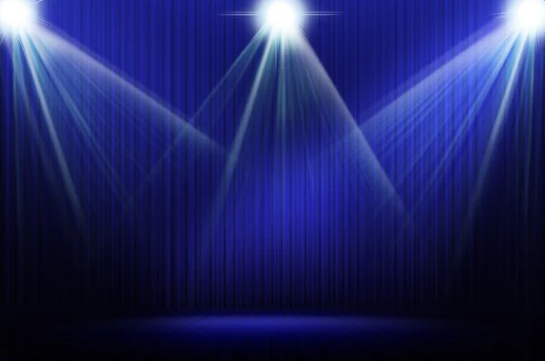 Blue stage light as background — Stock Photo, Image