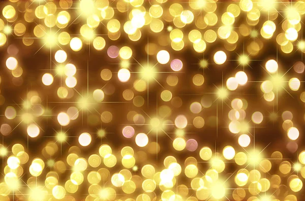 Gold bokeh för jul bakgrund — Stockfoto