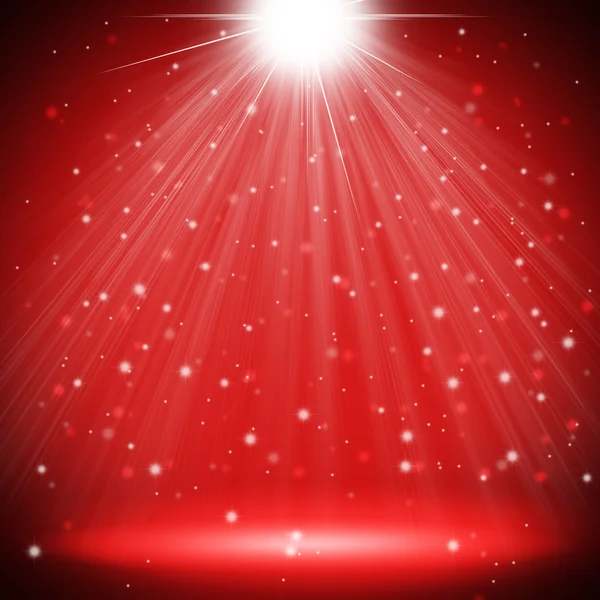 Palcoscenico rosso luce natale sfondo — Foto Stock