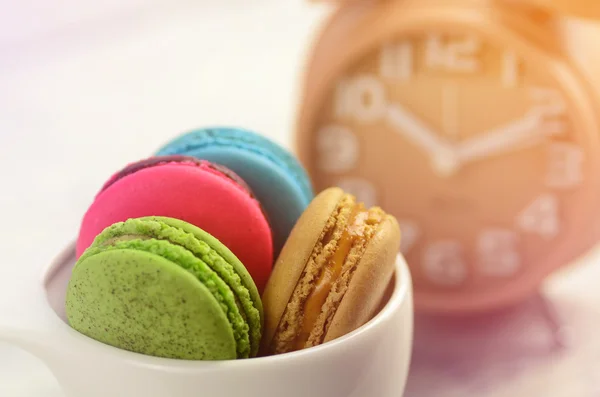 Macarons coloridos para tempos de pausa — Fotografia de Stock