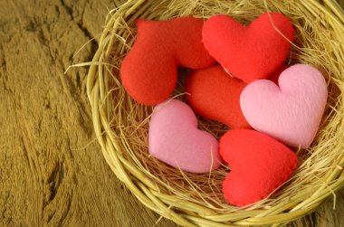 kalp şeklinde sepet grubu