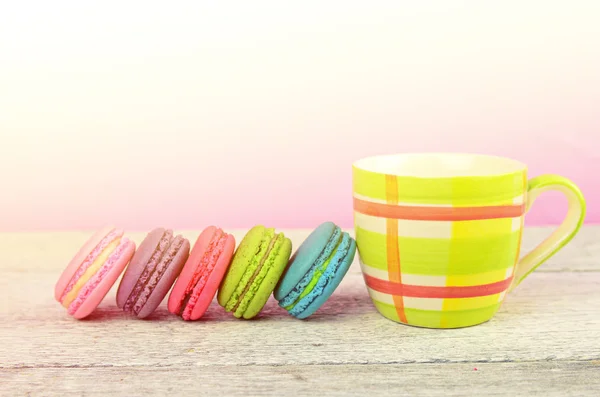 Macarons coloridos para tempos de pausa — Fotografia de Stock