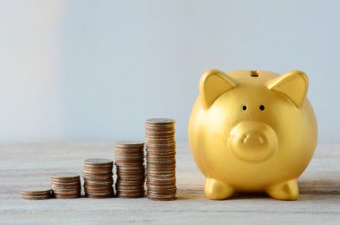 planı ile altın piggy banka tasarruf