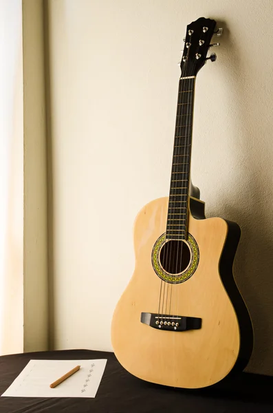 Chitarra acustica — Foto Stock