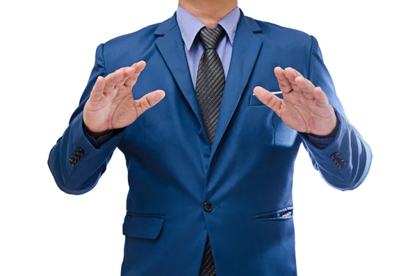 Hombre de negocios aislado sobre fondo blanco — Foto de Stock