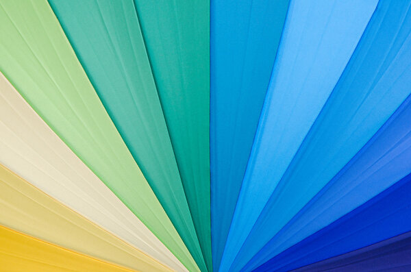 Colorful fabric texture of umbrella for background