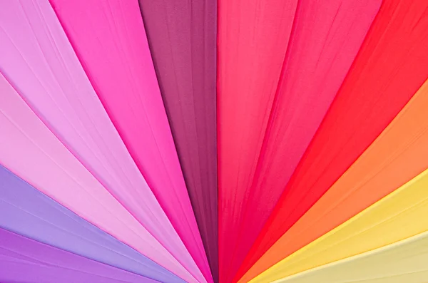 Färgglada tyg konsistens av paraply för bakgrund — Stockfoto