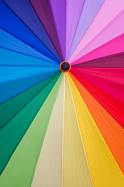 Colorful fabric texture of umbrella for background — Stock Photo, Image