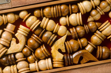 Ahşap Satranç doku deseninin