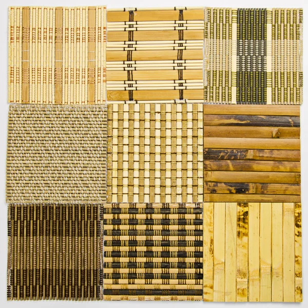 Bamboo curtain pattern material — Stock Photo, Image