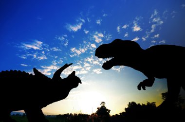 dinozor silüeti