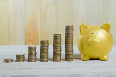 yığın sikke tasarruf planı kavramı,