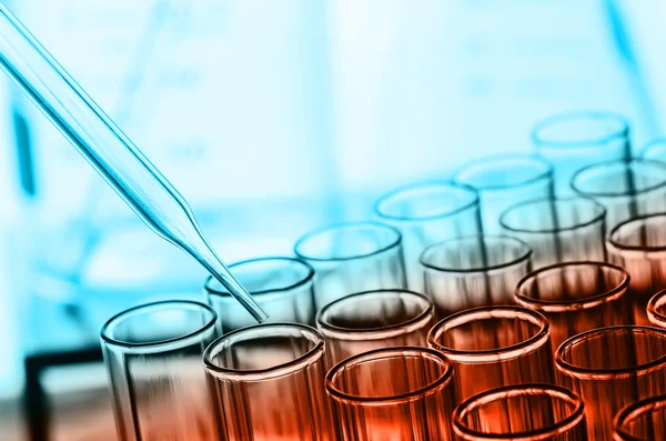 Bilim laboratuvar test tüpleri — Stok fotoğraf