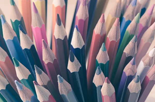 Color pencils as background — Stock Photo, Image