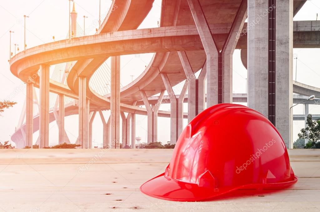 safety helmet in construction site