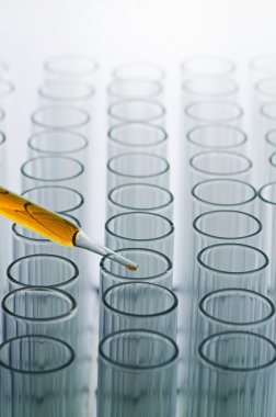 bilim laboratuvar pipet tüp arka plan, teslimi ile l
