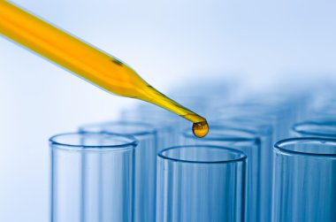 bilim laboratuvar pipet tüp arka plan, teslimi ile l