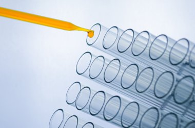 bilim laboratuvar pipet tüp arka plan, teslimi ile l