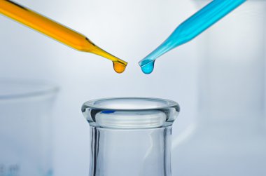 bilim laboratuvar pipet tüp arka plan, teslimi ile l