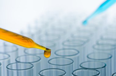 bilim laboratuvar pipet tüp arka plan, teslimi ile l