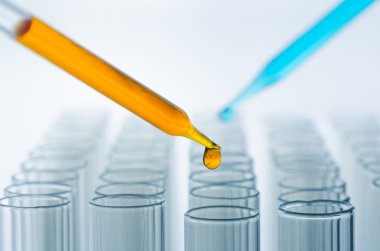 bilim laboratuvar pipet tüp arka plan, teslimi ile l