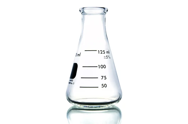 Science laboratory test tube on white background — Stock Photo, Image