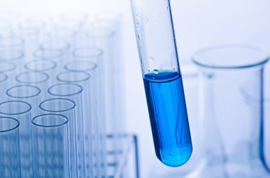 Bilim laboratuvar pipet tüp arka plan teslimi ile