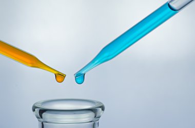 Bilim laboratuvar pipet tüp arka plan teslimi ile