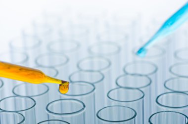 Bilim laboratuvar pipet tüp arka plan teslimi ile