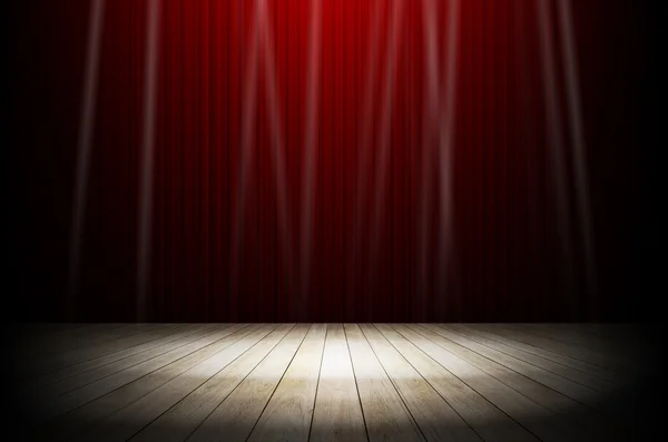 Red stage light as background — Stock Photo, Image