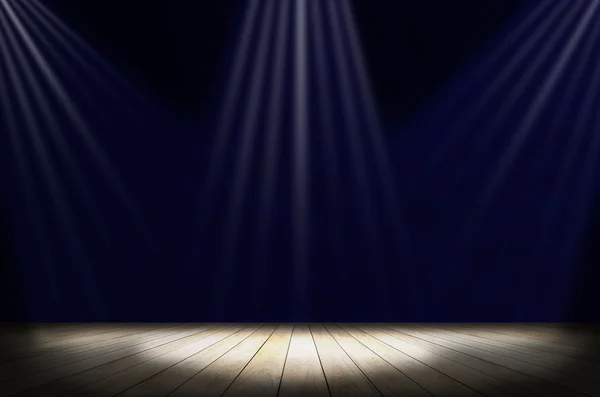 Luz de palco azul como fundo — Fotografia de Stock