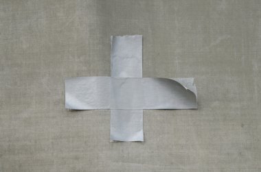 çapraz koli bandı şeritler grunge tuval zemin üzerine