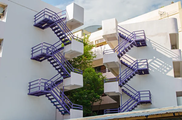 External fire escape staircase — Stock Photo, Image