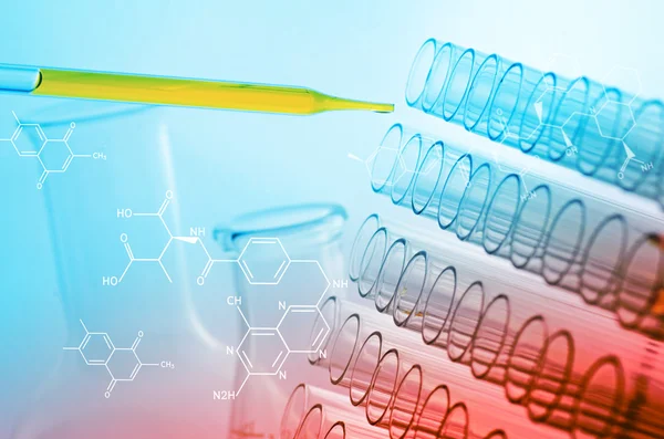 Bilim laboratuvar test tüpleri — Stok fotoğraf