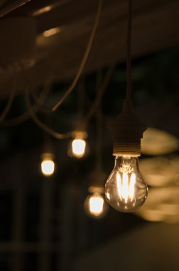 Vintage Lighting decoration for background