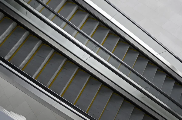 The escalator at office building — Stok fotoğraf