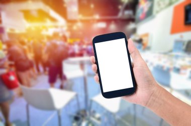 arka plan için insanlarla soyut bulanık olay