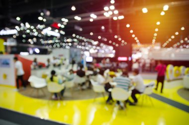 arka plan için insanlarla soyut bulanık olay