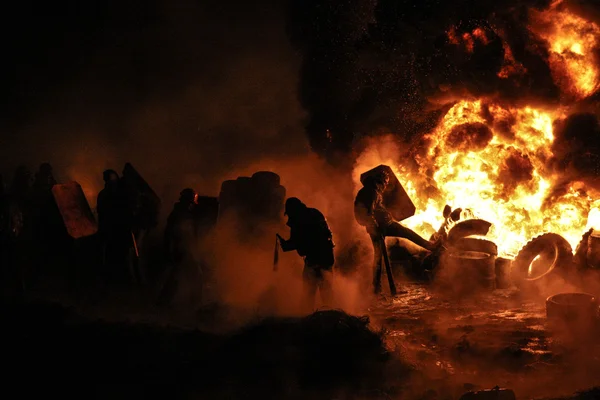 Антиправительственные протесты на Украине — стоковое фото