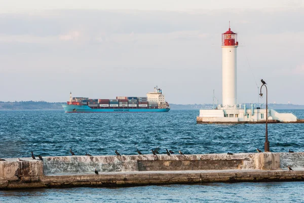 Porto marittimo di Odessa — Foto Stock