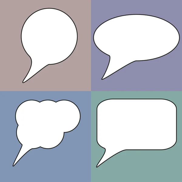 Set of speech bubble — Stock Vector