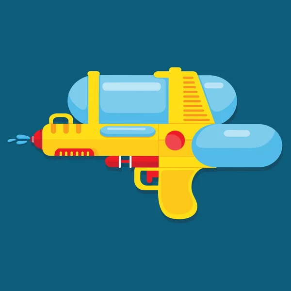 Waterpistool ontwerp voor de zomer. — Stockvector